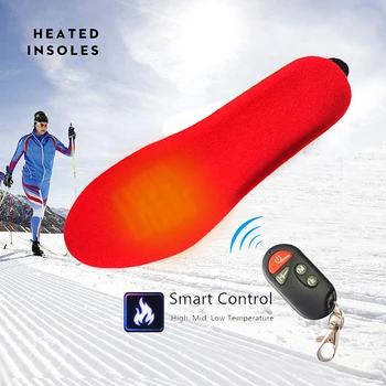 

Portable Wireless Remote Control Electric Heating Insoles Winter Warm Heated Insoles Thermal Thickened Shoes Pad For Women & Men