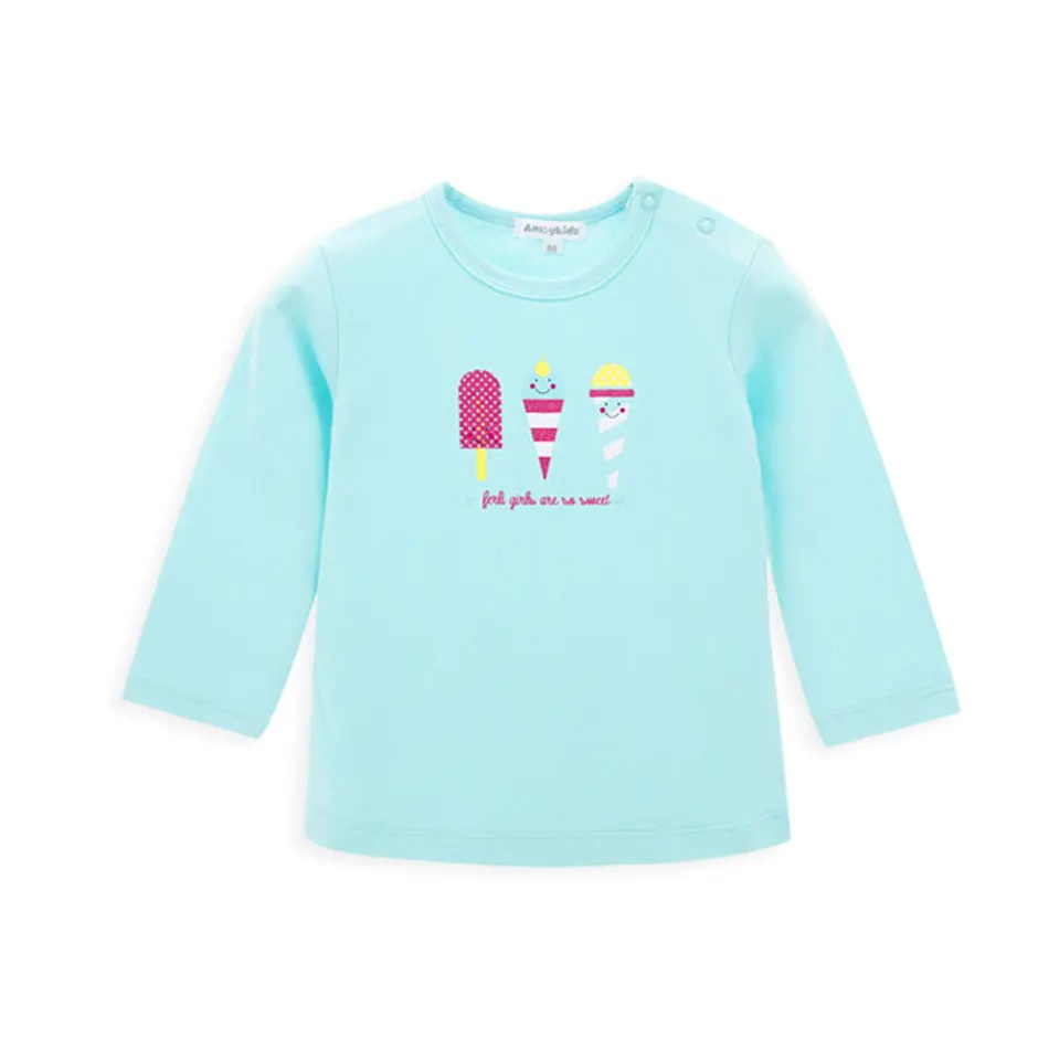 Футболка для маленьких девочек Свитер с длинными рукавами новорожденных Топ