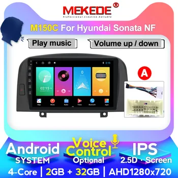 

MEKEDE Android GPS Car multimedia player for Hyundai SONATA NF 2004 2005 2006- 2008 BT WIFI Head unit support 4G LTE CARPLAY