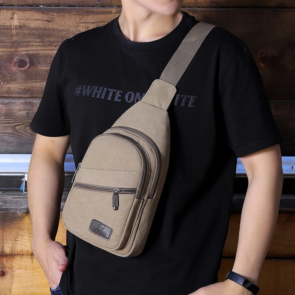 Herren Brusttasche Кроссбоди Слинг Грудь Schultertasche Спортивная парусиновая сумка Tasche модная повседневная многофункциональная дорожная сумка через плечо