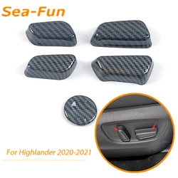Bouton de réglage pour Toyota Highlander 2020 2021 2022, bouton de réglage du siège, couvercle de garniture, détecteur de cadre, accessoires extérieurs de voiture 