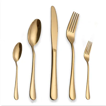 

Gold Tableware Set Stainless Steel Cutlery Set 30Pcs Gold Knife Cutlery Cutlery Gold Drop Shipping