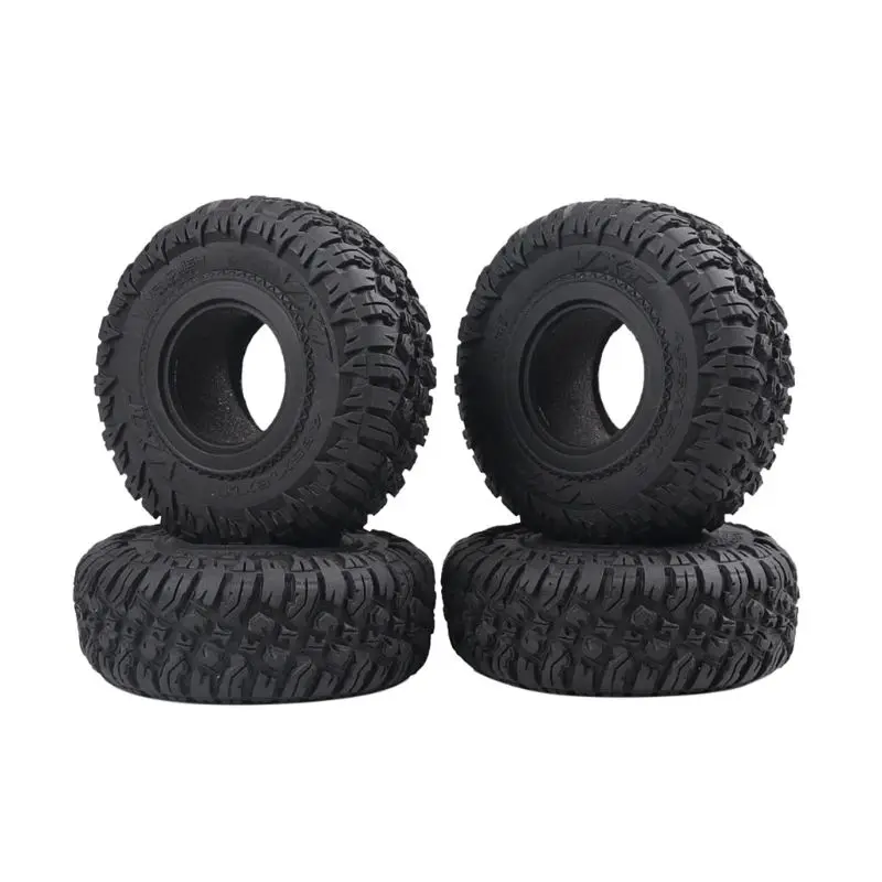 

4PCS 118MM 1.9in Rubber Rocks Tyres Tires for 1:10 RC Rock Crawler Axial SCX10 90047 D90 D110 TF2 TRX-4 R7RB