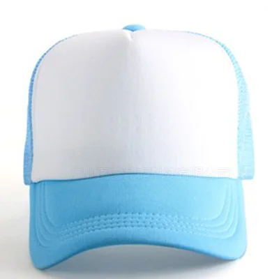 Light blue 12шт/уп пустая сублимационная шапка для сублимационной печати чернил Сделай Сам подарки термопечать Печать Передача - Цвет: Light blue