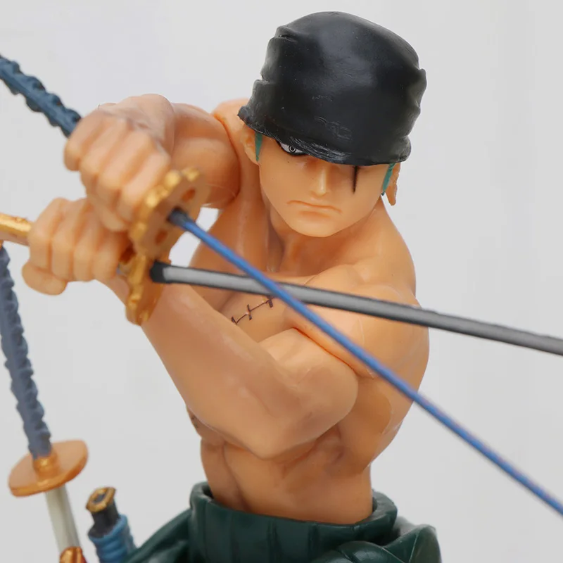 Фигурка аниме ророноа Зоро фигурка героя версия битвы Rengoku Onigiri Zoro ПВХ модель