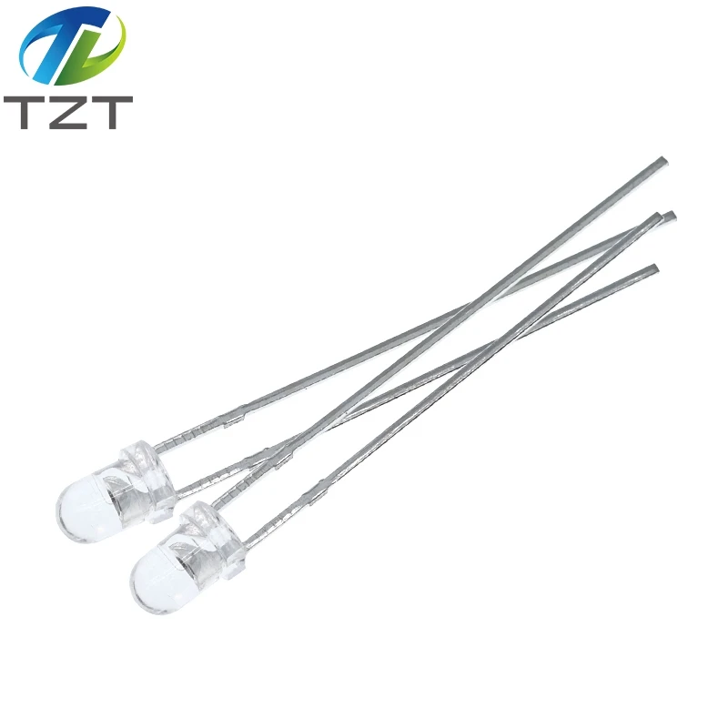 TZT 10/20/50 Stück 3 mm 5 mm 940 nm LEDs Infrarot-Sender und IR-Empfänger LED 301A für Arduino – Detail 6