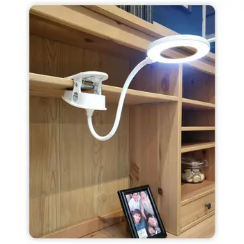 

3 Modes USB Clip LED Light Desk Table Reading Book Lamp Dimmable Touch 1200mAh Study Learning Light