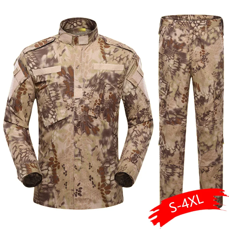 5 видов цветов, Мужская армейская Военная униформа, Тактический Костюм ACU, спецназ, боевая рубашка, пальто, штаны, комплект, камуфляжная одежда для солдат