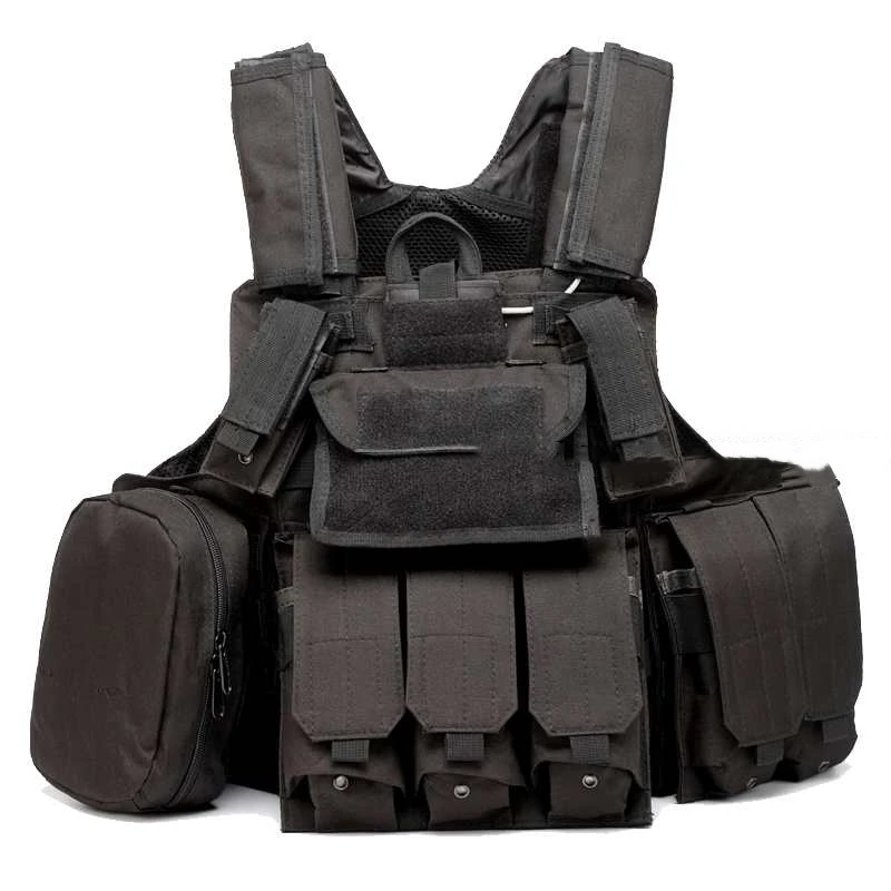 Tactical Vest Armor Combat Military Airsoft Vest with Magazine Pouches Outdoor Paintball Releasable Plate Hunting Clothes Gear