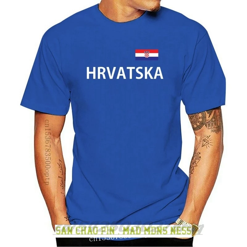 Хорватия Camiseta Hombre Hrvatska 100% хлопок брендовые Новые футболки 2020 мужские | Мужская