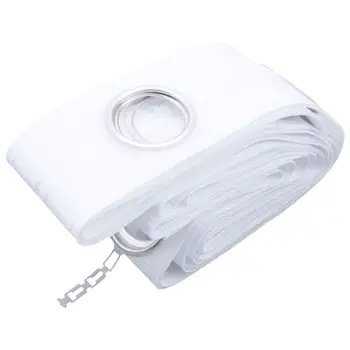 

5M Eyelet Curtain Tape 40 Rings Accessories Sewing Silver Curtains Blinds New