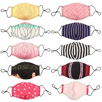 

Women Fashion 3D Printed Cotton PM2.5 Mouth Mask Washable Reusable Masks Mouth Muffle Beauty worker Tools Makeup Tools In Stock
