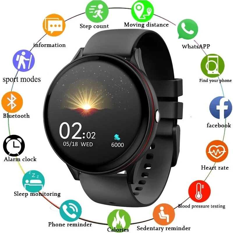 2020-Full-Touch-Screen-Smart-Watch-Women-Multifunctional-Sport-Heart ...