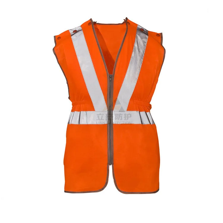 

Traffic Safe Clothing Reflective Work Clothes with Reflective Strips Elastic Band Reflective Vest Manufacturers Direct Selling
