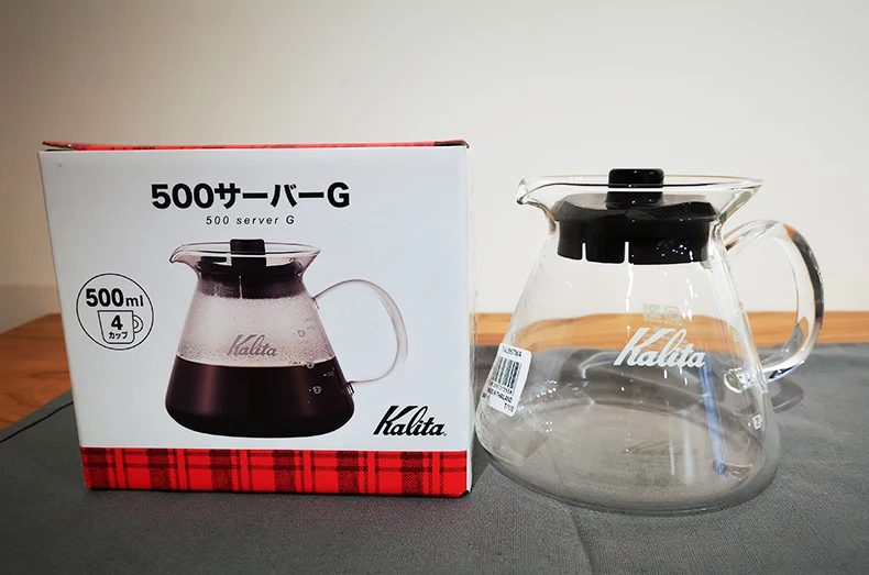 Kalita волновой стеклянный сервер G 300 мл кофейник 2 чашки используется с 101