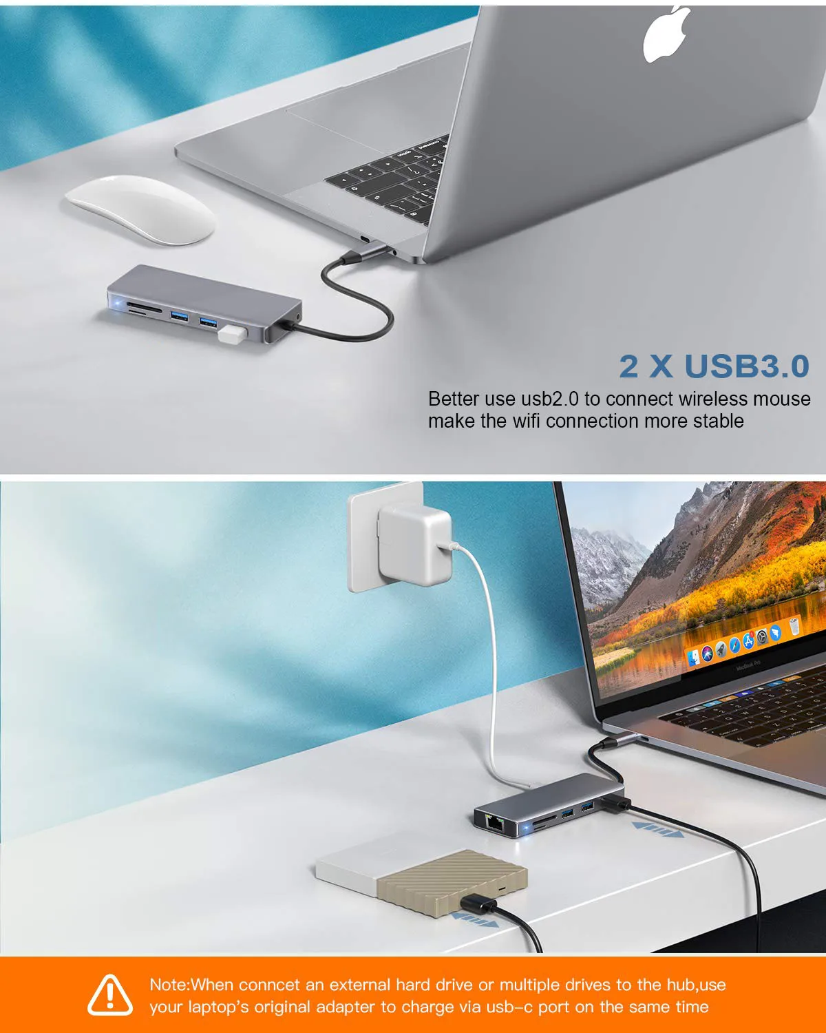 IREALTHINK usb type-C концентратор HDMI/RJ45 адаптер Macbook Pro Аксессуары док-станция USB-C type C 3,1 сплиттер usb-хаб