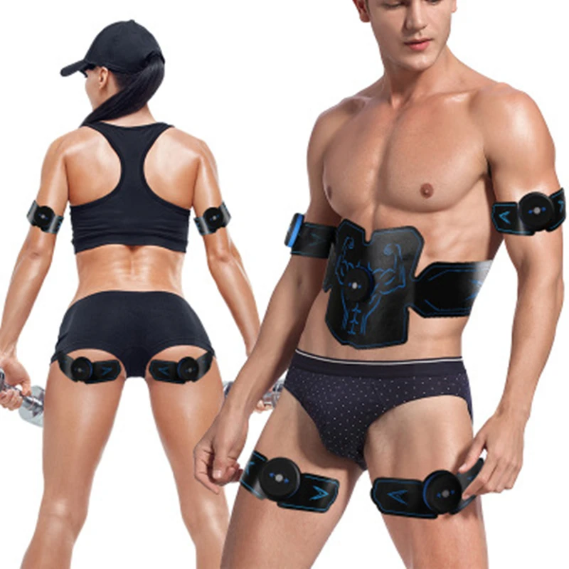 Для мужчин и женщин USB Smart EMS стимулятор мышц живота тренажер набор тренировок потеря веса похудение массажер фитнес-машина