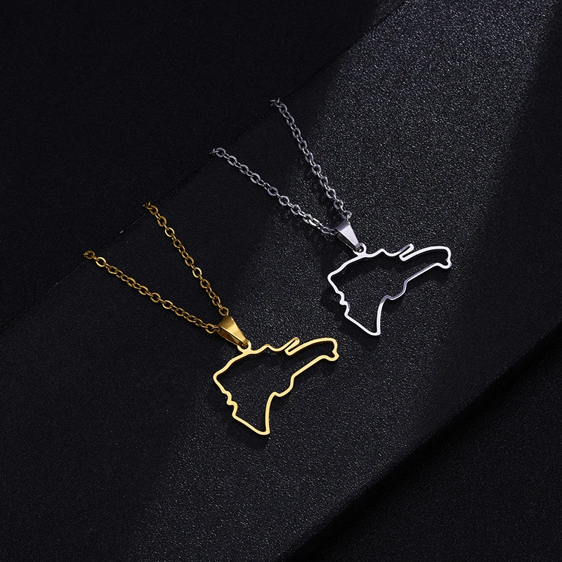 USA Louisiana State Map Hollow Heart Necklace Rose Gold Silver Color  Stainless Steel Necklaces Chokers Hip Hop Jewelry - AliExpress