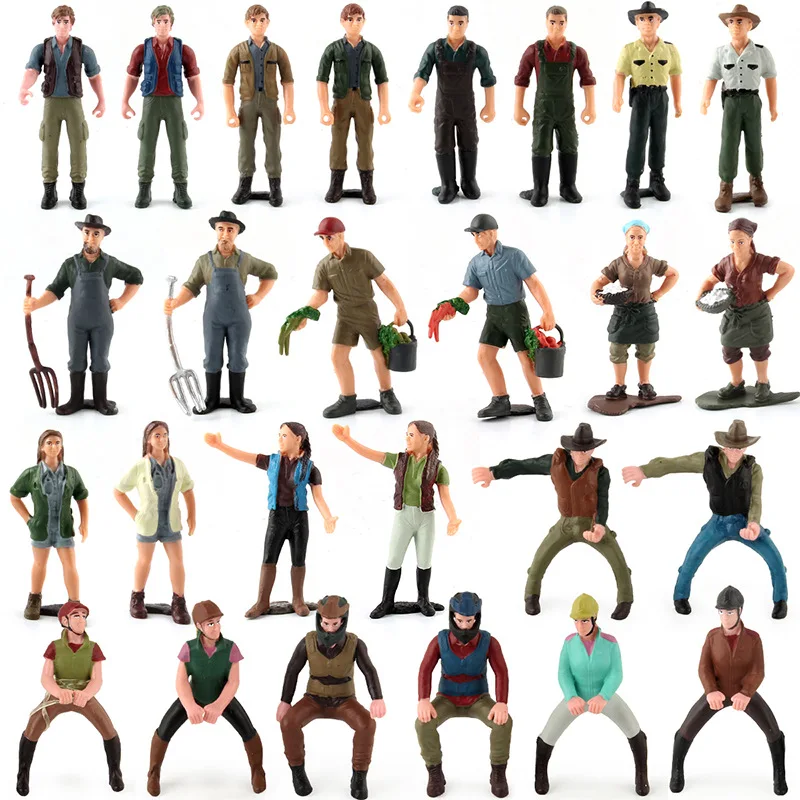 Happy Farm Farmer People Model Simulation Farm Staff Feeder Action