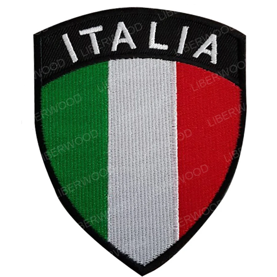 ジャケット コート バックパック用のシールド イタリアイタリア国旗国の旗バッジ Aliexpress ホーム ガーデン