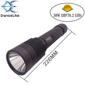 

Powerful 30W C8.2 Long Version Tactical Self-Defense LED Flashlight XHP70.2 LEDs For Hunting Self-Protection