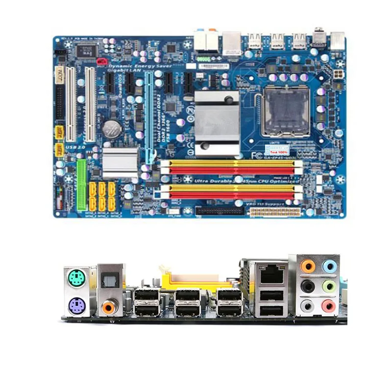 For Gigabyte GA-EP45-UD3L EP45-UD3L Computer USB2.0 sata2 Motherboard LGA 775 DDR2 P45 Desktop Mainboard Used | Компьютеры и офис