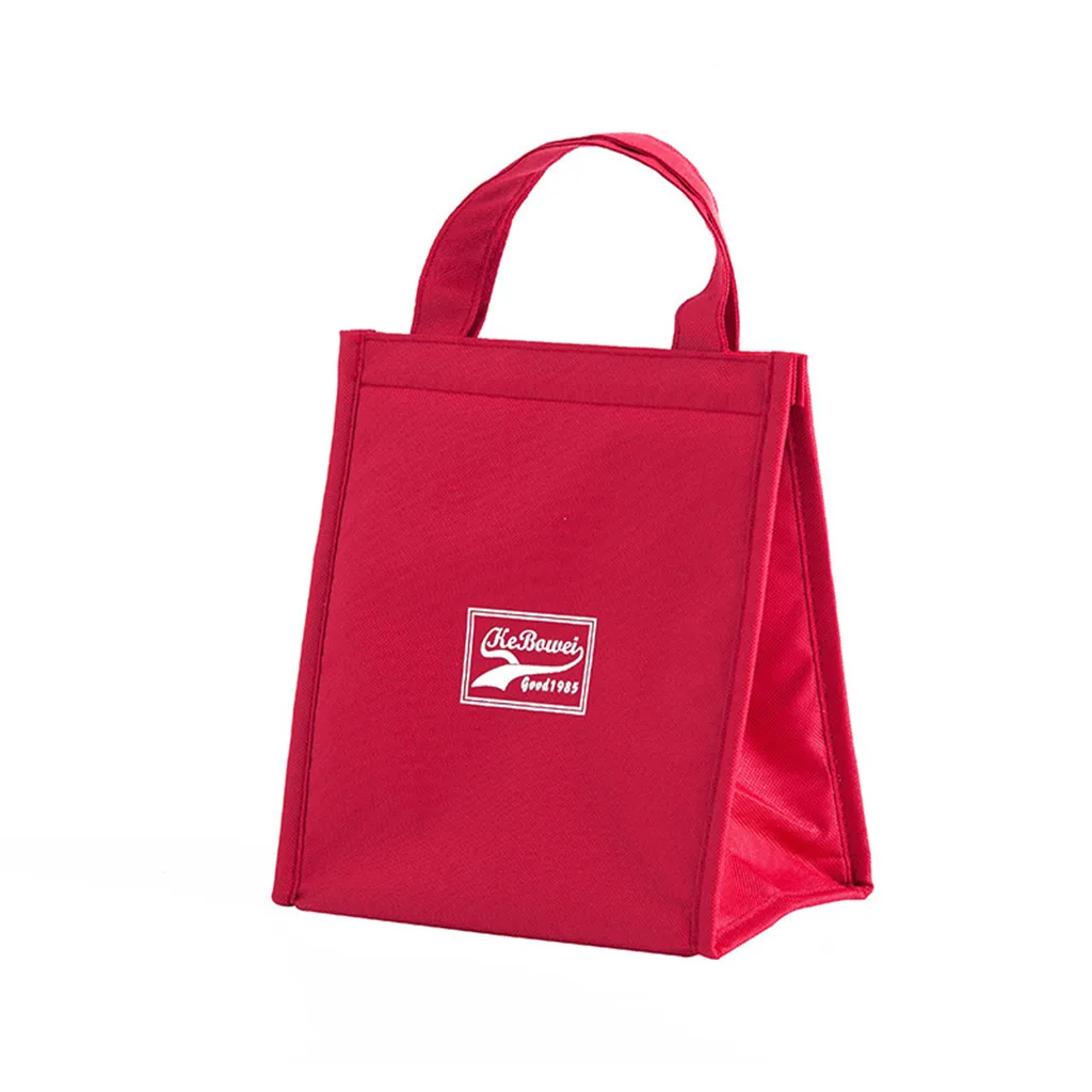 OCARDIAN сумка для обеда, Термосумка, хлебница, ткань Оксфорд, Изолированные сумки для обеда, сумки для хранения еды, сумка-тоут для женщин G0808#10 - Цвет: Red S