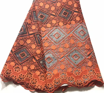 

Orange Hot Sale Nigerian Laces Fabrics 2020 High Quality Tulle African Laces Fabric Wedding African French Net Lace NSH054