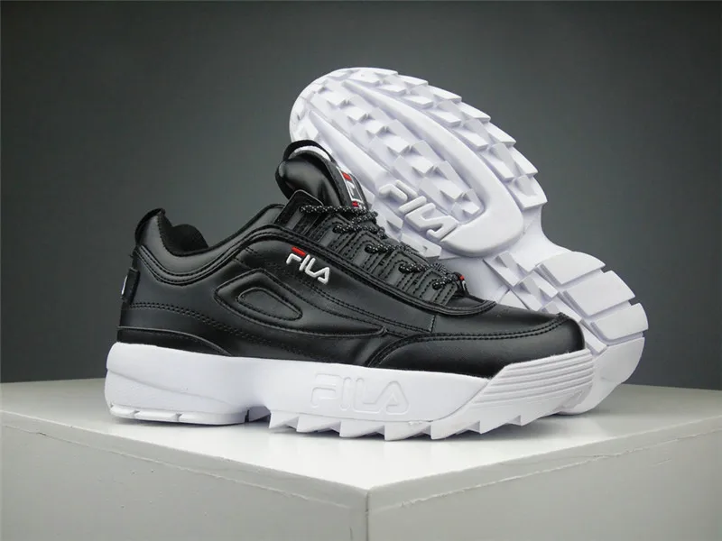2019 летние детские кроссовки Fila Disruptor II женские премиум класса беговые черного и