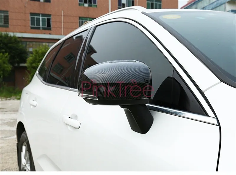 Для Volvo XC60 углеродное волокно цвет боковое крыло дверь зеркало крышка заднего вида автомобиля аксессуары для укладки