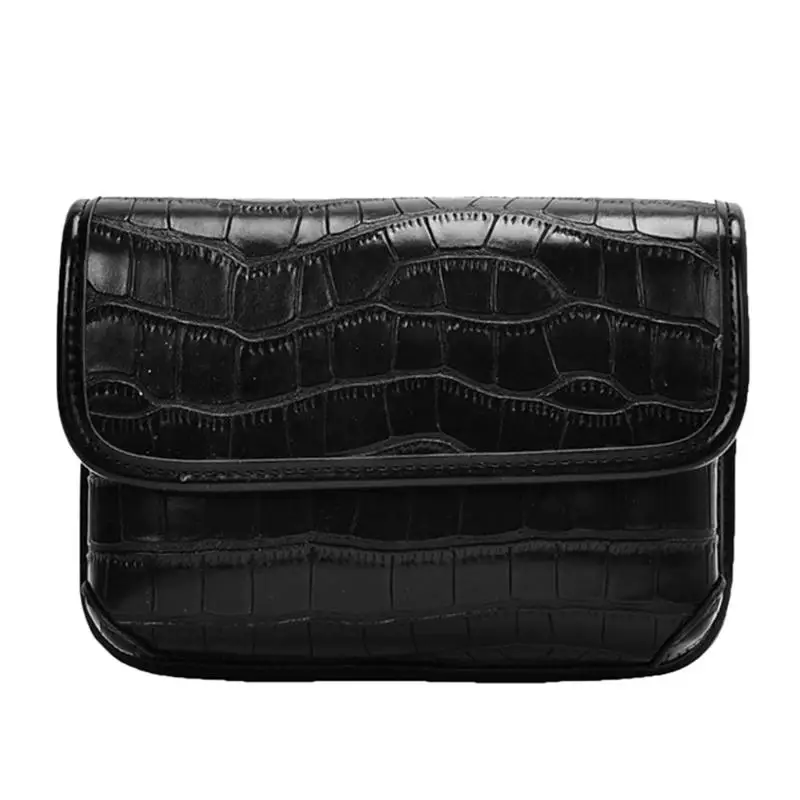 Crocodile PU Leather Shoulder Bag Waist Fanny Pack Women Retro Crossbody Chest Bags Classic Multi-function Phone Pouch Sac A Dos