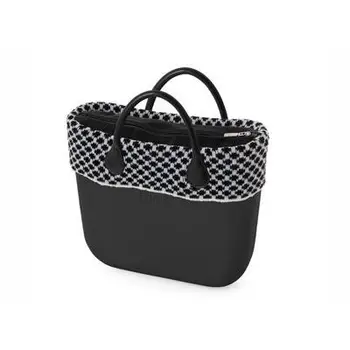 

Obag mini full black bag with wool edge created for you