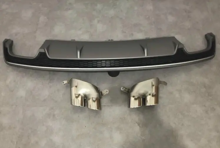 For Audi A7 S7 Body kit spoiler- For Audi A7 RS7 yd ABS Rear lip rear spoiler front Bumper Diffuser Bumpers Protector