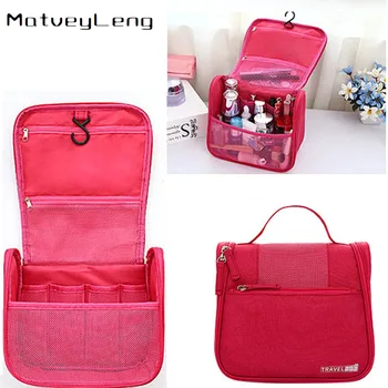 

New Cationic Home Travel Large Capacity Cosmetic Toiletries Storage Bag Hook Toilet Bag Cosmetic Bag