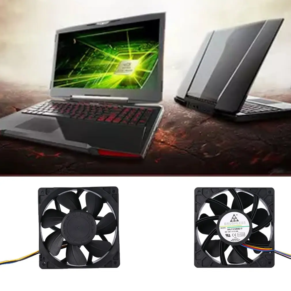 7500RPM DC12V 5.0A Miner Cooling Fan For Antminer Bitmain S7 S9 4-Pin Connector Brushless Replacement Cooler Low Noise