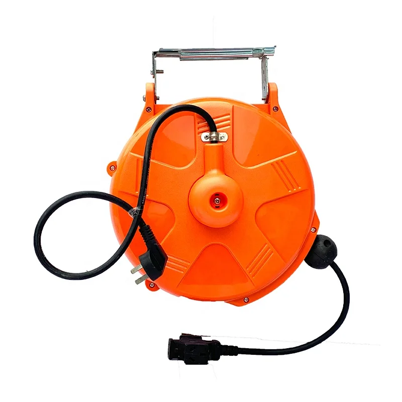 Empty plastic cable reel Plastic wall-mounted small telescopic hose reel -  AliExpress