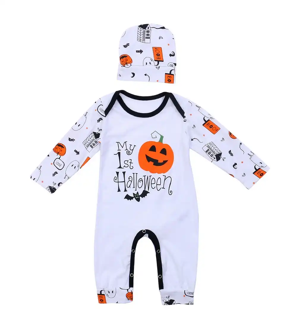 baby pumpkin romper