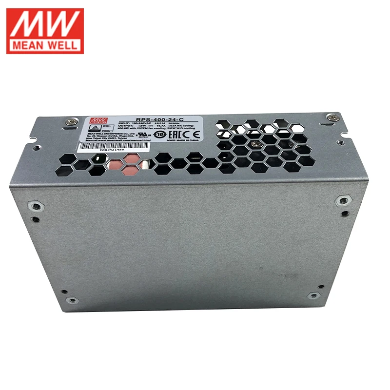 MEAN WELL RPS-400-24-C импульсный медицинский источник питания 110 V/220VAC до 24VDC 16.7A 400W Meanwell