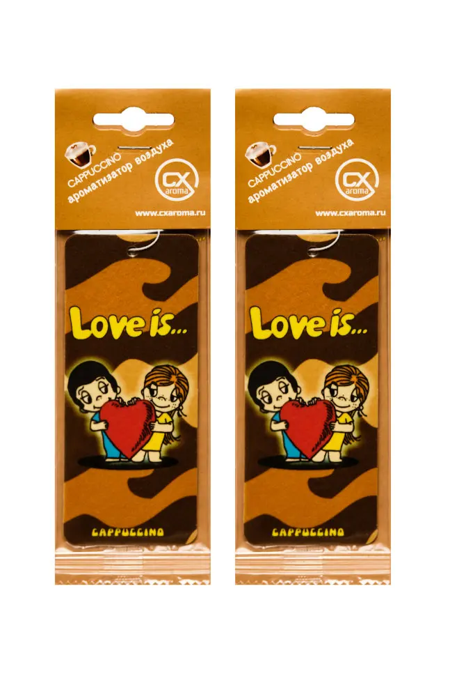 Ароматизатор картонные CX серия Love'is Cappuccino-Капучино 2 шт | Автомобили и мотоциклы