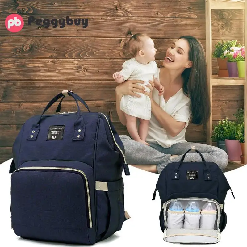 Hong Kai Mommy рюкзак для матерей, большой подгузник для младенцев, сумки с короткими ручками, новая ткань Оксфорд, повседневные женские сумки, мягкие рюкзаки