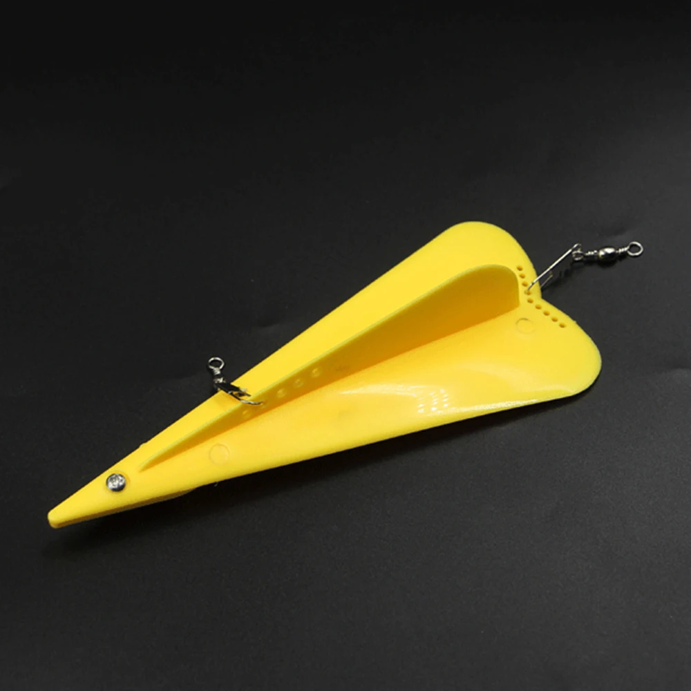 

2Pcs Fishing Tools Bait Artificial Diving Board Deep Sea Plastic Adjustable Weight Trolling Diving Board With Lead Belt Swivel