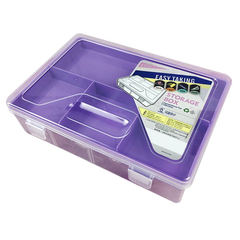

Student Pen Large Capacity Case Double Layer Pencil Box Transparent School Art Stationery Storage Sketch Tool Multifunctional