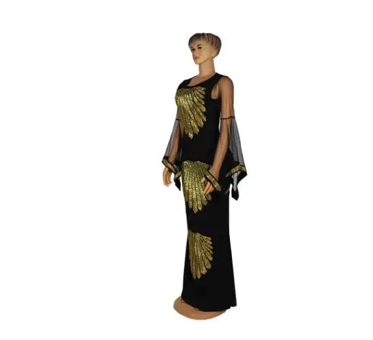 african attire for women 1pcs/lot woman mesh flower muslim dress fashion elastic long africa dress dubai turkeyIslamic Clothing african couple outfits