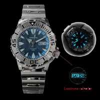 Monster Diver Watch 200M Water Proof Seestern NH36 Men's Mechanical Watches Sapphire Glass High Date Full Luminous Wristwatch