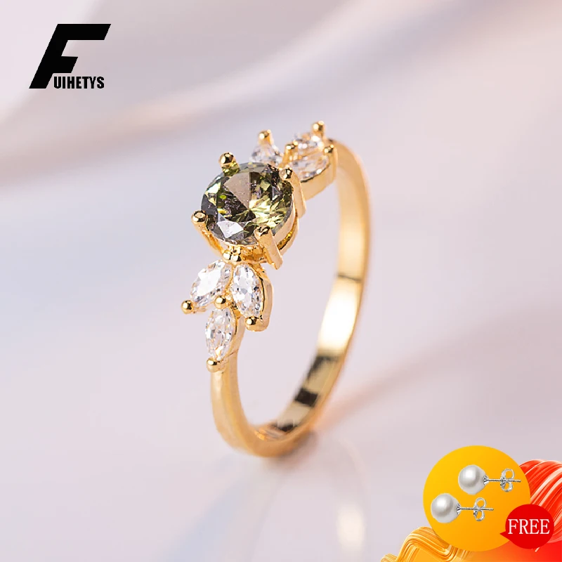 Classic Women Ring 925 Silver Jewelry with Emerald Zircon Gemstones Finger Rings for Girl Wedding Engagement Party Accessories | Украшения