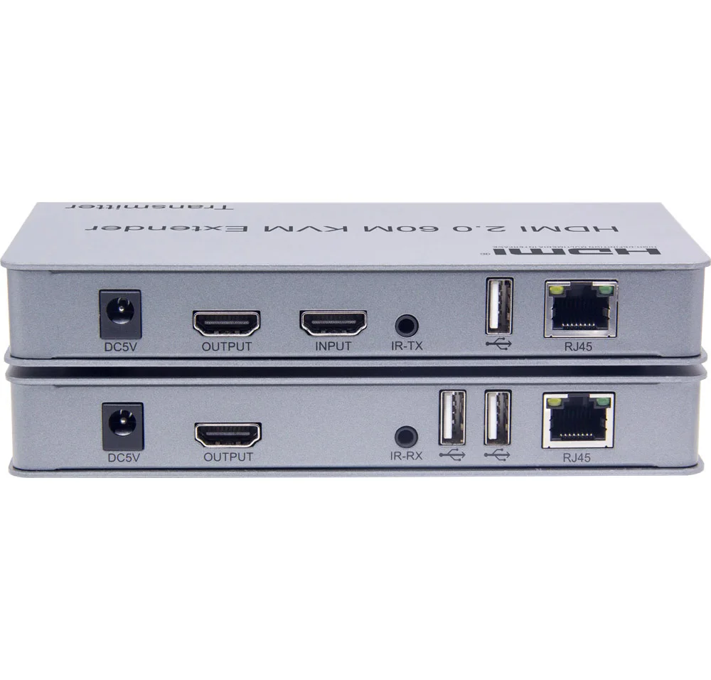 4K 60HZ HDMI 2,0 USB KVM 60M HDMI удлинитель передатчик приемник конвертер через RJ45 Ethernet CAT 5e 6 6E кабель подходит Мышь Клавиатура