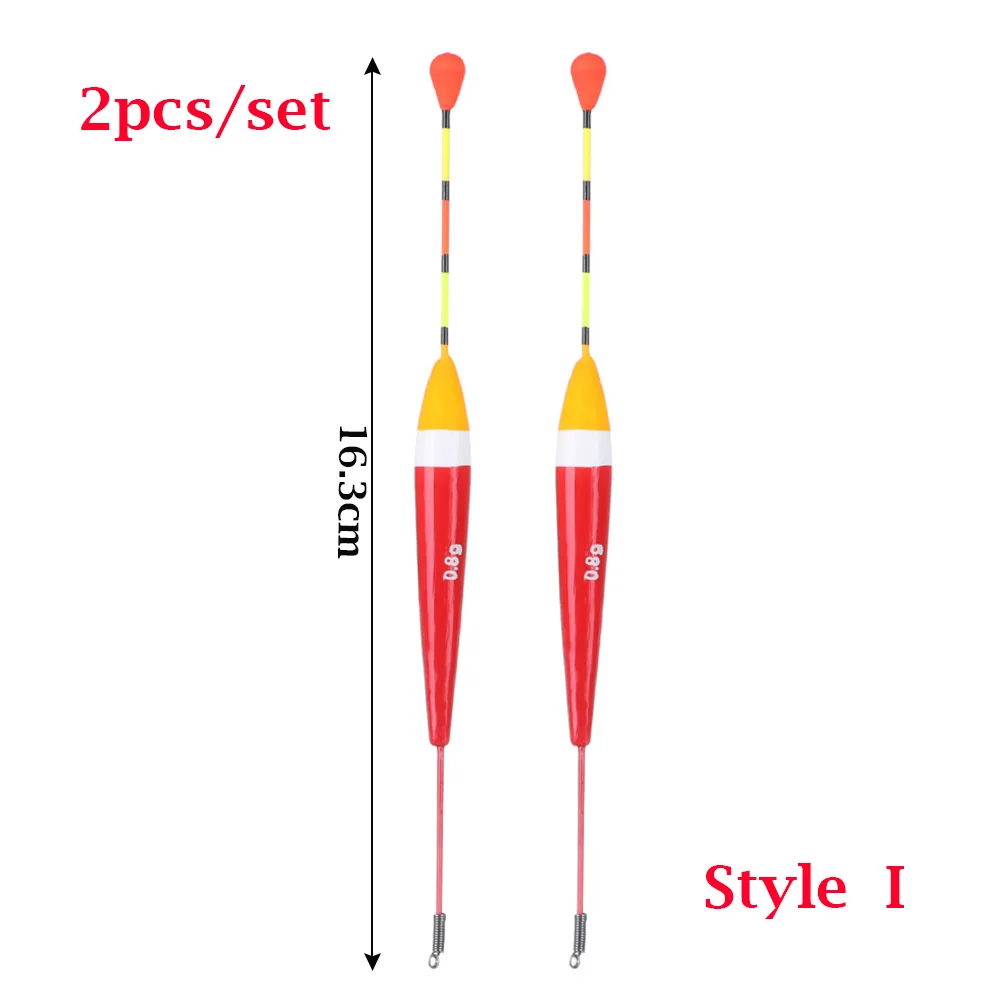 2 шт. Рыболовный набор поплавков буй Рыбалка световая палочка Плавающие разноцветные поплавковые буи для рыболовных аксессуаров - Цвет: Style I