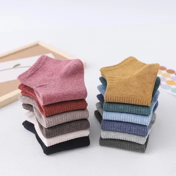 

Autumn ladies new cotton socks candy solid color socks gray