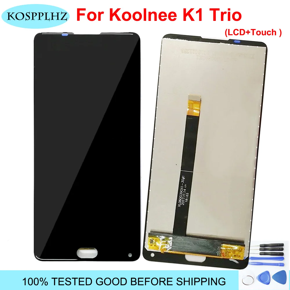 Для Koolnee K1 Trio ЖК-дисплей и инструмент для ремонта сенсорного экрана в сборе запчасти 6,01 дюйма Замена+ Инструменты