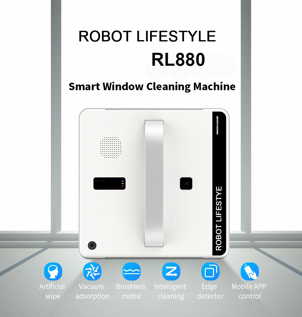 Робот-пылесос для уборки окон, умный планируемый тип, Wifi, приложение для управления, робот для чистки окон, 100-240 В